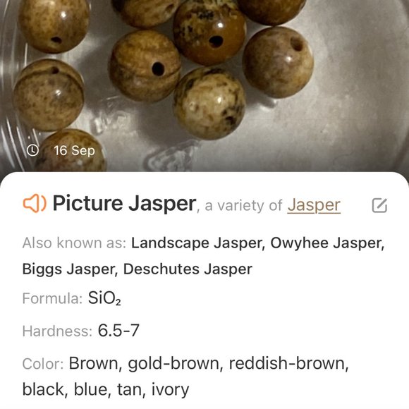 Jasper Stone Bronze Cat on the Moon Necklace, Genuine Gemstone Beaded Necklace - Picture 9 of 10